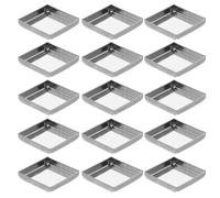 Alipis 30pièces Poêles Métalliques Carrées Vides Pouce Godets Maquillage Magnétiques pour Palette DIY Maquillage Rechargeable Pans Métal Petits pour Fard à Paupières et Blush
