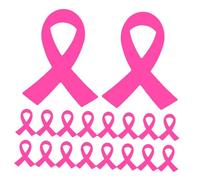 Alipis 320 Autocollants Ruban Rose de Sensibilisation Cancer du Sein Autocollants Décoratifs pour Campagnes Caritatives Couleur Rose Format Pratique pour Maison Bureau et