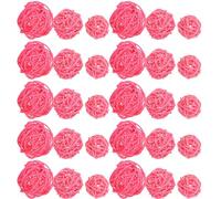 Alipis 36 Pièces Boules Décoratives Rotin Tressé Orbes Rotin Remplissage Rustique pour Vase Bol à Pâte Centre de Table Décor Suspendu Polyvalent pour Mariage et Maison
