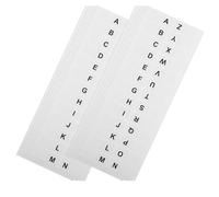 Alipis 364 Pièces Onglets Alphabétiques Autocollants Blancs 25X125 MM Étiquettes Adhésives Index A-Z pour Classeurs et Cahiers Marque-Pages Pratiques pour Organisation Bureau et