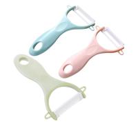 Alipis 3pièces Couteaux Éplucheurs Céramique Multifonctionnel pour Fruits Et Légumes Rose Bleu Vert Ustensiles De Cuisine Pratiques Et Élégants
