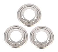 Alipis 3pièces Pans Acier Inoxydable Pour Cuisinière Lot De Accessoires De Cuisine Huile Et Eau Pratiques Et De Cuisine