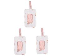 Alipis 3pièces Pochette De Rangement Pour Lingettes Humides Portable De Distributeur Réutilisable Pour Facile à Transporter Design Arc-ciel