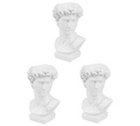Alipis 3pièces Porte-Stylo Forme De Statue De David Accessoire De Bureau Décoratif pour Crayons Et Fleurs Style Grec Ornement Artistique pour Maison Bureau