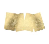 Alipis 4 Cartes Amulette Chinoise en Cuivre 2026 Année du Cheval, Porte-clés Compact de Bénédiction Feng Shui pour Attirer Richesse et Protection Quotidien