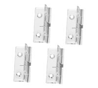 Alipis 4 Ensemble Set de Charnières Invisibles Acrylique Transparent avec Ressort Automatique Charnières pour Portes et Design Discret et Moderne pour Meubles et Boîtes à Bijoux