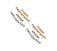 Alipis 4 Ensembles Bannière Décorative Espagnole de Pendentifs pour Anniversaire Décoration Suspendue Festive pour Anniversaire Thème Unisexe Boy Girl