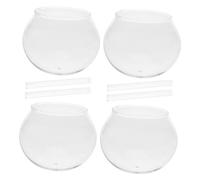 Alipis 4 Ensembles DIY Japanese Glass Wind Chimes Kit Glass Dome And Tubes Soothing Outdoor Decorative Wind Bell For Garden Patio Balcony