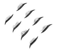 Alipis 4 paires Autocollants Eye-liner Paillettes Noirs Auto-adhésifs Faciles à Appliquer pour Maquillage Soirée Cosplay Halloween