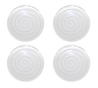 Alipis 4 PCS Patins pour Meubles, Patin Chaise Silicone Transparent, Protection Pied de Chaise Anti-Rayures, Tampon Glisseur Rond 60mm pour Sol en Bois Dur, Parquet et Carrelage, Lot de 4 Pièces