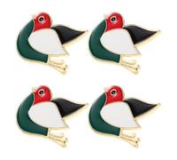 Alipis 4 Pièces Badge Drapeau Palestinien en Métal, Épingle Émail 3,3 CM pour Accessoires de Mode, Paquet et Vêtements Lors de Manifestations et Fêtes