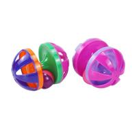 Alipis 4 Pièces Balle à Clochette, Multicolore en Plastique | Stimule la Curiosité, Occupe L’esprit Corps, Aide à Limiter les Griffures, pour Chatons et Chats Couleur Aléatoire
