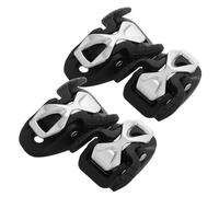 Alipis 4 Pièces Boucle de Sangle de Patin à roulettes pour Adulte avec Système de Verrouillage Sécurisé, Design Réglable en Plastique et Acier Inoxydable, Accessoires avec Vis