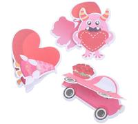 Alipis 4 Pièces Carnets de Notes Adhésifs Autocollants Amour Valentine Autocollants Memo Pads Adorables pour Bureau et Maison
