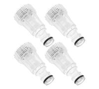 Alipis 4 pièces Connecteur Tuyau Nettoyeur Haute Pression Accessoire Filtreur Robinet Compatible Machines Nettoyage Auto Raccord Rapide pour Buse Pulvérisation