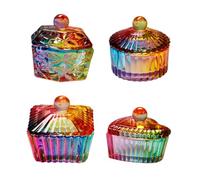 Alipis 4 pièces Coupelles Monomères Professionnelles Verre pour Manucure Accessoires Nail Art Mélange Vernis Gel Ongles