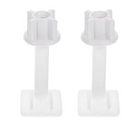 Alipis 4 Pièces de Toilette en Plastique de Boulon de Charnière de Toilette écrous Et Rondelles Kit de Pièces pour Charnières de Toilette à Montage Supérieur Ecrou Plastique Toilette