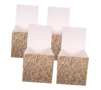 Alipis 4 Pièces décoration fête des Supplies de fête de Foin de Ferme Foin décoratif décorations de de Ferme Décor à thème Occidental Pays Fausse Paille Papier