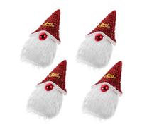 Alipis 4 Pièces Décorations de Noël Suspendues Père Noël Colorées pour Sapin Ornements Résistants Décoloration pour Boutique Bureau et Ambiance Festive Familiale