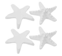 Alipis 4 Pièces Diffuseur de Voyage Étoile de Mer en Plâtre Blanc