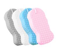 Alipis 4 pièces Éponge de Bain Garçon Fille Motif Écaille Poisson Douce et Légère pour Nettoyage Quotidien Exfoliante et Protectrice pour Toute la Famille