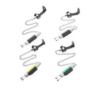 Alipis 4 Pièces Fishing Alarm Swingers with Silent No-Light Design Rod Connectors Heavy Duty Tensioners for Carp and Night Fishing