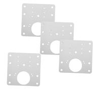 Alipis 4 Pièces Kit de Réparation de Charnières de Porte Acier Inoxydable de Plaques de Réparation pour Armoires pour Fixer les Charnières Endommagées Convient à Divers Styles de de