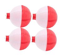 Alipis 4 Pièces Lampions Papier Thème Lanternes Décoratives Forme de Bouée et Panier de Poisson pour Anniversaire Garçon Fille Décor Nautique et Accessoires de Décoration de Salle de