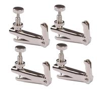 Alipis 4 pièces Lot de Micro Ajusteurs Métalliques pour Cordes de Violon Tendeurs Fins de Précision Faciles à Installer Accordeurs de Cordes Durables Argentés S