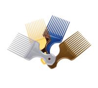 Alipis 4 pièces Lot de Peignes Large Fourchettes pour Cheveux Bouclés Résistants et Ergonomiques Coiffage Précis pour Hommes et Femmes pour Cheveux Épais Longs Barbes et Perruques Usage