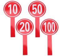 Alipis 4 pièces Lot de Tableaux Effaçables Double Face en Mousse Rigide Tableaux Blancs Portables pour Juges et Événements Sportifs Supports Pratiques pour Notation et Votes