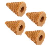 Alipis 4 Pièces Mini Cônes de Glace Fausse Ensemble de Jouets Alimentaires Simulés pour Décorations de Classe Activités Familiales