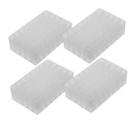 Alipis 4 pièces Organisateur de Bureau pour Marqueurs et Stylos Support de Rangement Pratique et Décoratif pour Étudiants Espace de Travail Organisé Pot Stylo Blanc