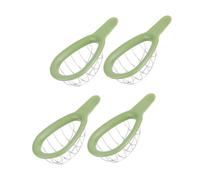 Alipis 4 Pièces Outil de Coupe Avocat Acier Inoxydable Set pour Trancher Pitter et Couper Ergonomique pour Préparation de
