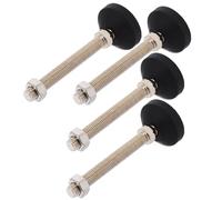 Alipis 4 Pièces Pied Mécanique Antidérapant Réglable en Nylon D50xm12x100 | Hauteur Ajustable, Effet Amortisseur, Usage en Milieu Humide et Légèrement Acide, pour Mobilier et Matériel