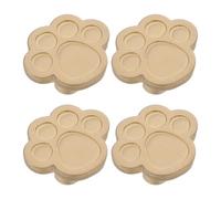 Alipis 4 Pièces Poignée de Meuble Chat Patte en Laiton Décoratif | Finition Or, Bords Arrondis et Surface Lisse, Remplacement Simple, Usage la Cuisine et Chambre, pour Garçons et Filles