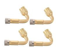 Alipis 4 pièces Rallonges de Valve de Pneu Laiton pour Voiture Camion Camping et Prolongateurs Robustes pour Gonflage Facile et Installation Simple