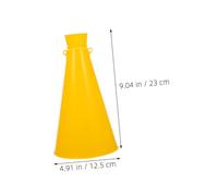 Alipis 4 pièces Set de Mégaphones Plastique pour Supporters Amplificateurs de Voix Réutilisables Cornes de Stade Jaune et Rouge pour Animations Sportives et Fêtes
