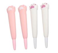 Alipis 4 pièces Stylos Gel Décompression Chat Stylos Signature Amusants Cartoon Colorés Légers et Portables pour Bureau et École Couleur Aléatoire Couleur Aléatoire