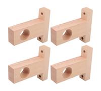 Alipis 4 pièces Supports T Shape pour Tringles à Rideaux Lot de Fixations Universelles pour Poteaux de Rideaux et Placards Installation Facile et Sécurisée
