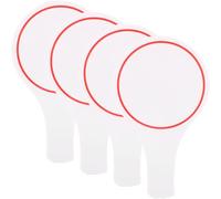 Alipis 4 pièces Tableau de Score Effaçable à Sec Panneaux Blancs Réinscriptibles pour Juges Palettes de Vote Manuel Surface Lisse et Pratique pour Événements et Jeux