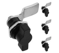 Alipis 4 Pièces Verrou à Poignée en T, Serrure à Came pour Boîte à Outils, Alliage de Zinc et Abs, sans Clé, pour Armoire de Véhicule et Vitrine, Ouverture et Fermeture Faciles,