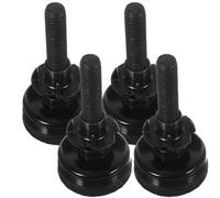 Alipis 4 Pieds de Nivellement Réglables pour Meubles en Acier Carbone avec Filet 3/8-16/50mm, Protection Sol en Feutre, Robustes pour Canapés et Sols