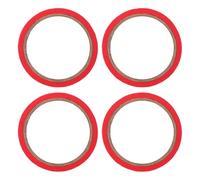 Alipis 4 rouleaux Ruban de Marquage pour Vêtements Rouge pour Étudiants Ruban Adhésif de Positionnement Mannequin Masking Tape pour Tissus Blancs Bande Adhésive Multifonctionnelle DIY