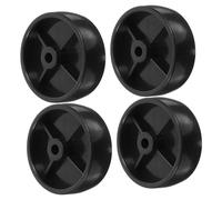 Alipis 4 roulettes Universelles Robustes 7,6 Cm pour Chauffage De Terrasse, Support De Rangement, Roues De Remplacement Noir 0,8 Cm, Accessoire Extérieur pour Mobilité Et Stabilité Patio