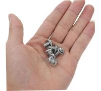 Alipis 40 Ensemble Lot de Vis de Bornier avec Rondelle Carrée Vis à Tête Ronde Nickelée Au pour Connecteurs Électriques et Blocs de Jonction