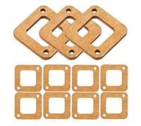 Alipis 40 Pendentifs de Boucles D’Oreilles en Bois Rectangulaires Bruts Double Trou Couleur Marron Café Kit DIY 40 Pièces pour Création Bijoux Artisanaux Minimalistes