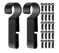 Alipis 40 Pièces Clips de Fixation pour Lampe Frontale de Casque Installation Rapide sans Outil Maintien Stable pour Travaux Nocturnes pour Mineurs et Techniciens Équipe