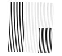 Alipis 40 pièces Kit Repères Touche Guitare Côtés Points Incrustation Noirs et Blancs et Accessoire Pratique pour Basses Guitares et Instruments à Cordes Installation Facile pour