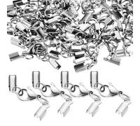 Alipis 40 pièces Lot Fermoirs Pince Homard Acier Inoxydable Connecteurs Bijoux pour Bracelets Colliers et Création DIY Clips Faciles à Ouvrir et Fermer Design Simple et Fonctionnel